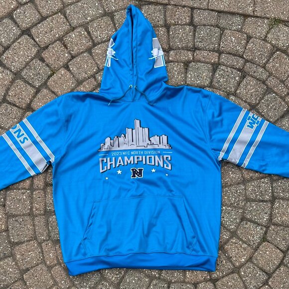 Detroit Lions 2023 Division Champs Hoodie Sz XXXL - Picture 1 of 9